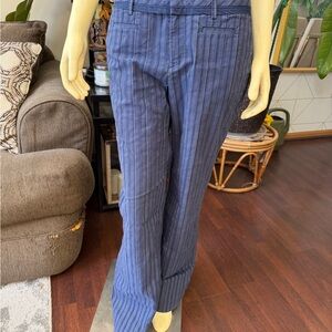 Calvin Klein Women's Blue Striped Pants